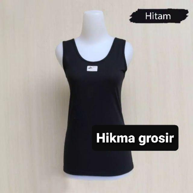 (Pilih warna)Tengtop Lutty tali besar.super soft-Hitam