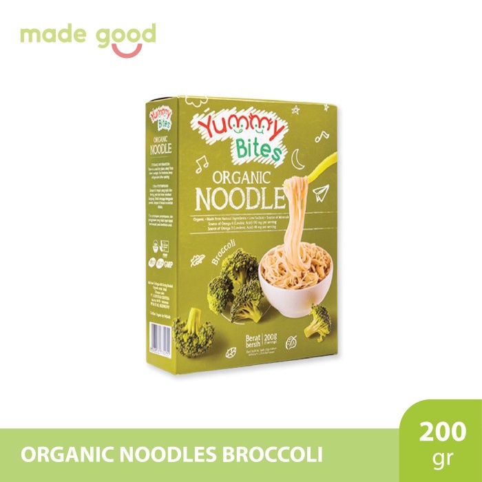 

Yummy Bites Organic Noodles - Mie Organik 200 gr untuk Bayi Sehat 8+ b