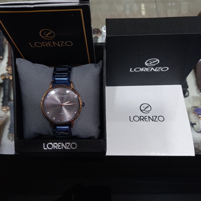 jam tangan wanita Lorenzo R-7105L (BIRU)