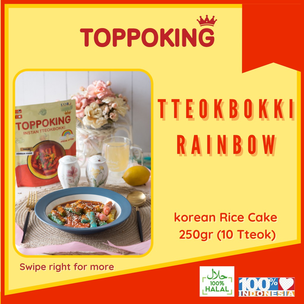 

RAINBOW TTEOKBOKKI / TOPOKKI INSTAN HALAL / TOPPOKI / TOPOKKI / TOPPOKING / MAKANAN INSTAN