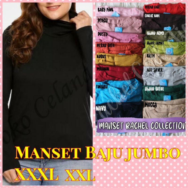 MANSET BAJU JUMBO UKURAN XXL XXXL BAHAN SPANDEK