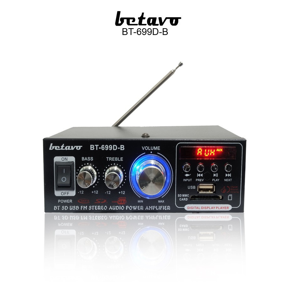 ORIGINAL BETAVO AMPLI MINI MOBIL RUMAHAN BT 699 DB AMPLIFIER BLUETOOTH