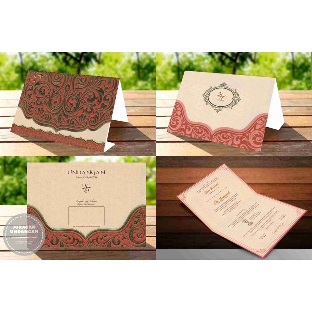 Undangan Pernikahan/Cetak Undangan Murah/Undangan Mewah Erba 88200