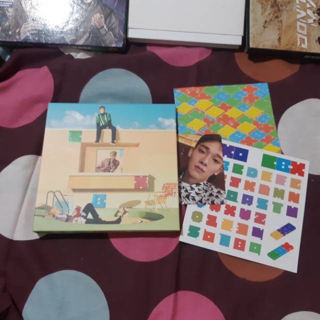 wts album exo cbx blooming days + pc chen