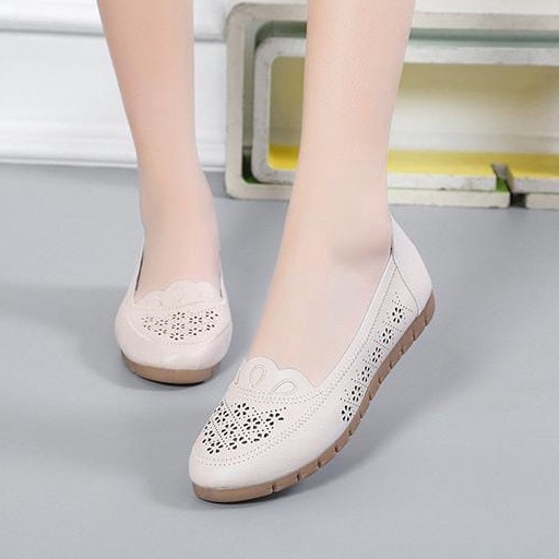 TBIG [COD] Sepatu Slip On CLOVER Wanita Import Korea Style Santai Wanita Sepatu