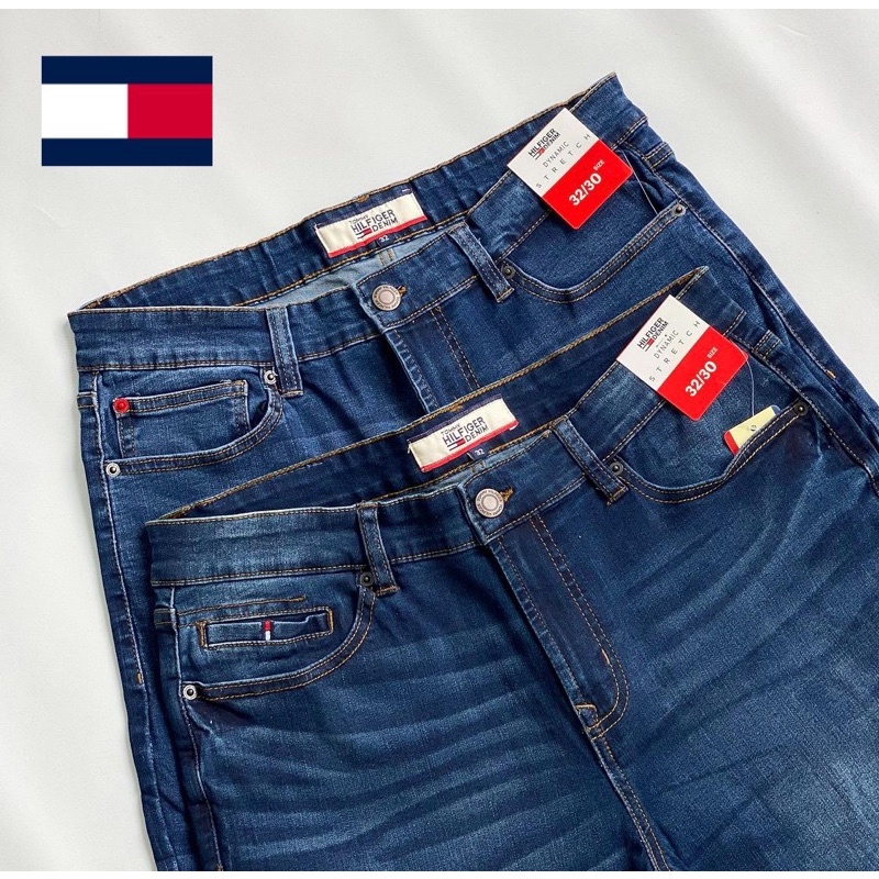 CELANA JEANS TH SLIM STRAIGHT DENIM ORIGINAL CELANA PRIA TOMMY HIFILGER