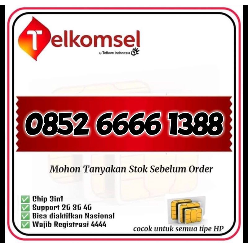 NOMOR CANTIK AS 0852 6666 1388