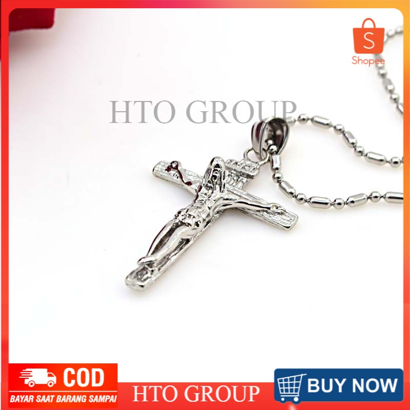 KALUNG SALIB TITANIUM - KALUNG JESUS & SALIB , Kalung Rohani