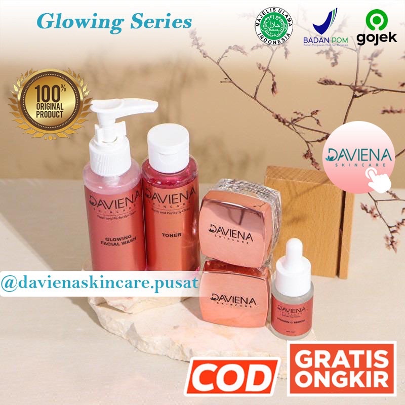 (Official) DAVIENA | DAVIENA SKINCARE | GLOWING SERIES | Shopee Indonesia