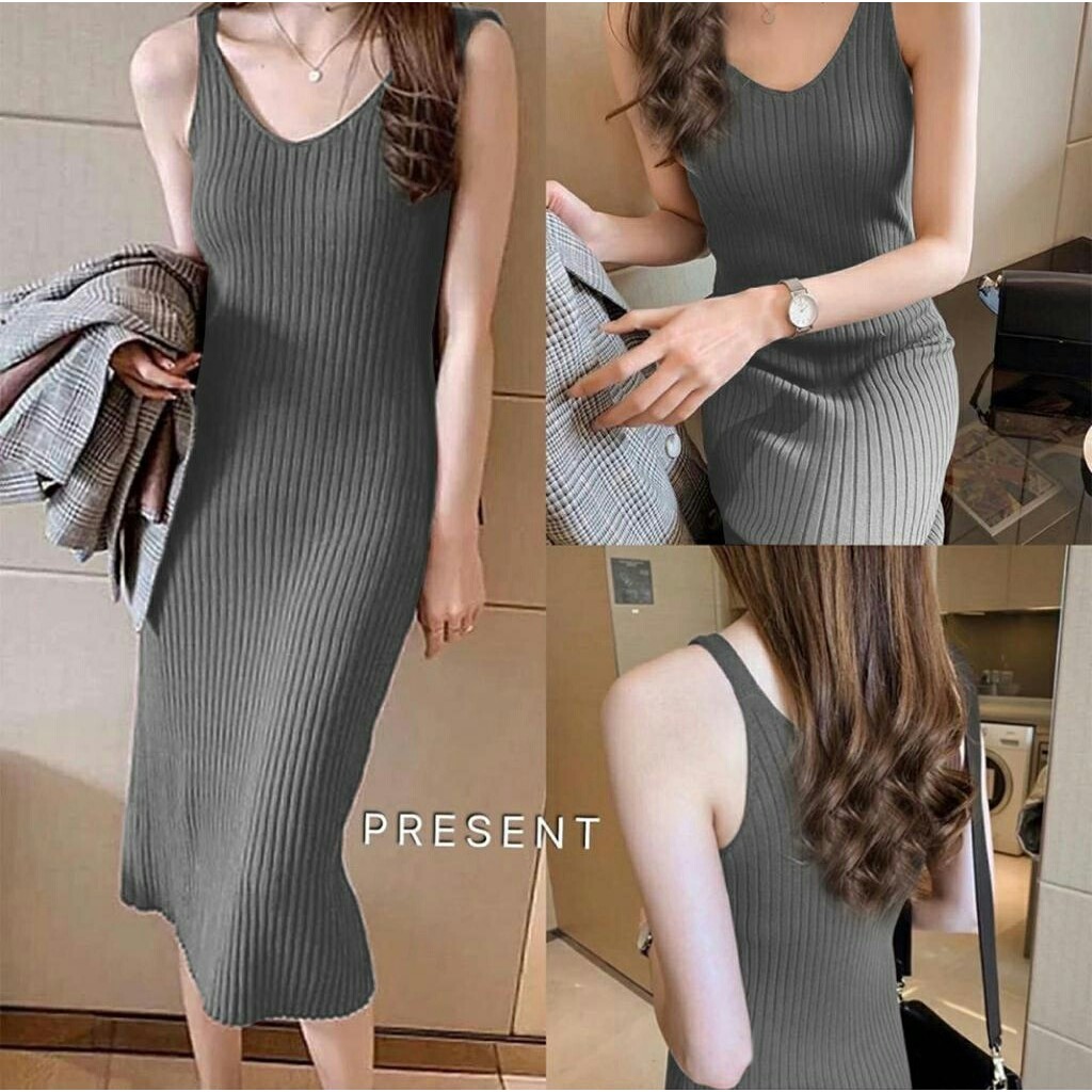 Dress Aanvokaa - Baju Wanita - Dress Rajut Wanita Terbaru