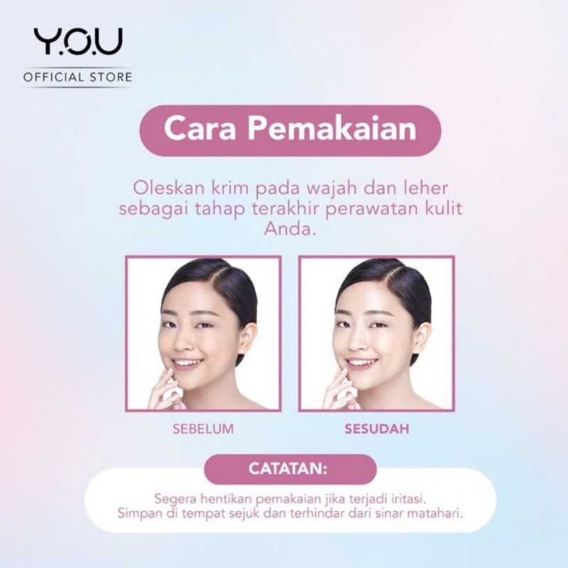 YOU Dazzling Tone Up Face Cream / Efek Cerah Seketika