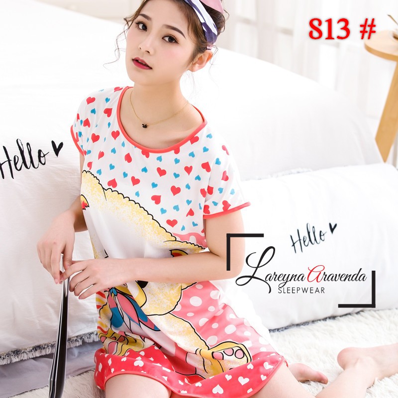 [BISA PILIH] Daster Spandek Spandex Korea Model Terkini Motif Banyak Bagian 2 DS001