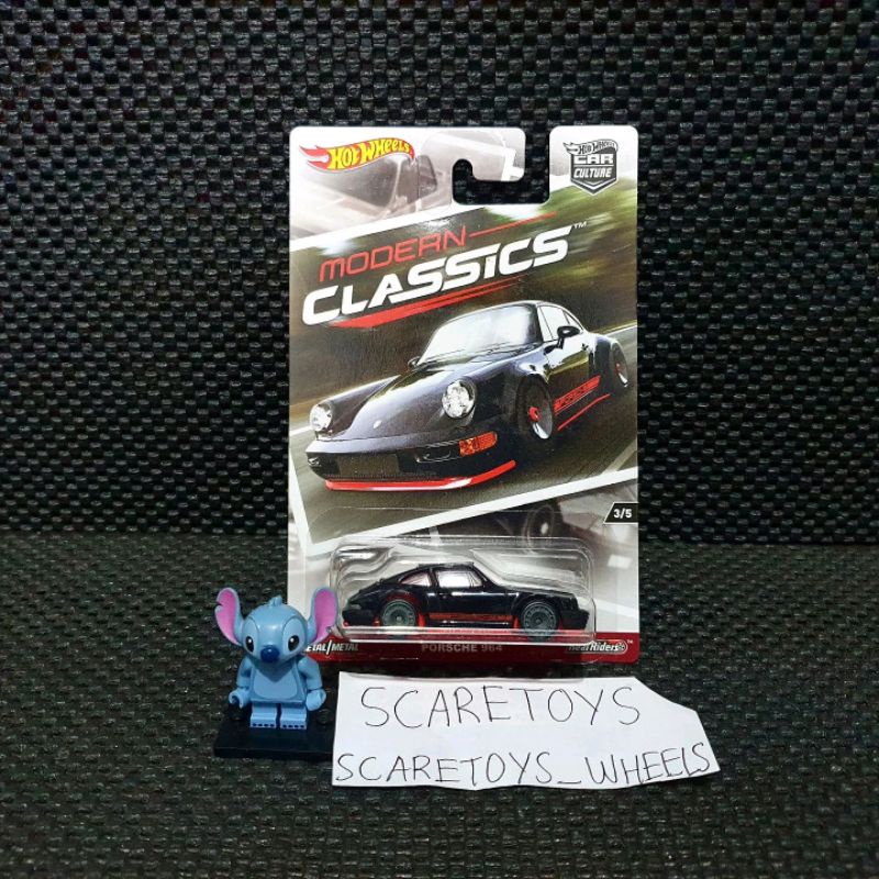 Hot Wheels Hotwheels Porsche 964 Hitam Black Modern Classics Classic