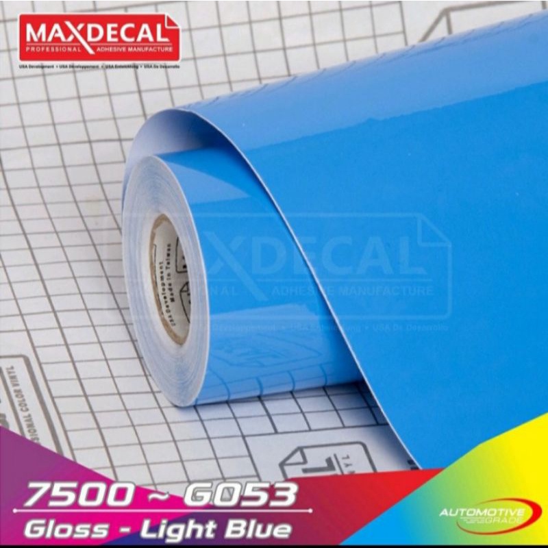 Sticker Stiker Skotlet Maxdecal Max Decal Light Blue/Biru muda 7500 G053