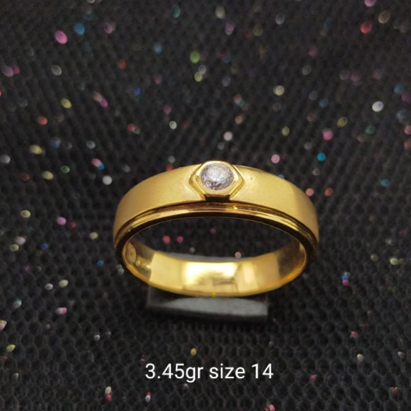 Cincin Emas 17 K - 3.45gr Kadar 750 - 1989