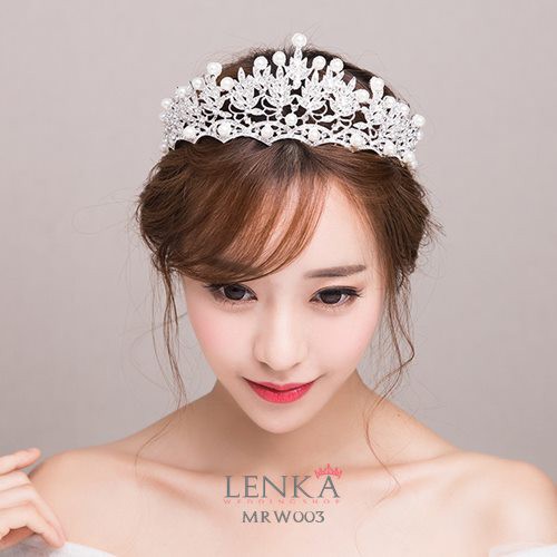 [SIAP KIRIM] AKSESORIS PESTA WEDDING MAHKOTA PENGANTIN BRIDAL CROWN MRW003