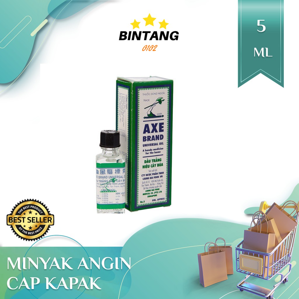 5ml Minyak Angin Cap Kapak 5ml