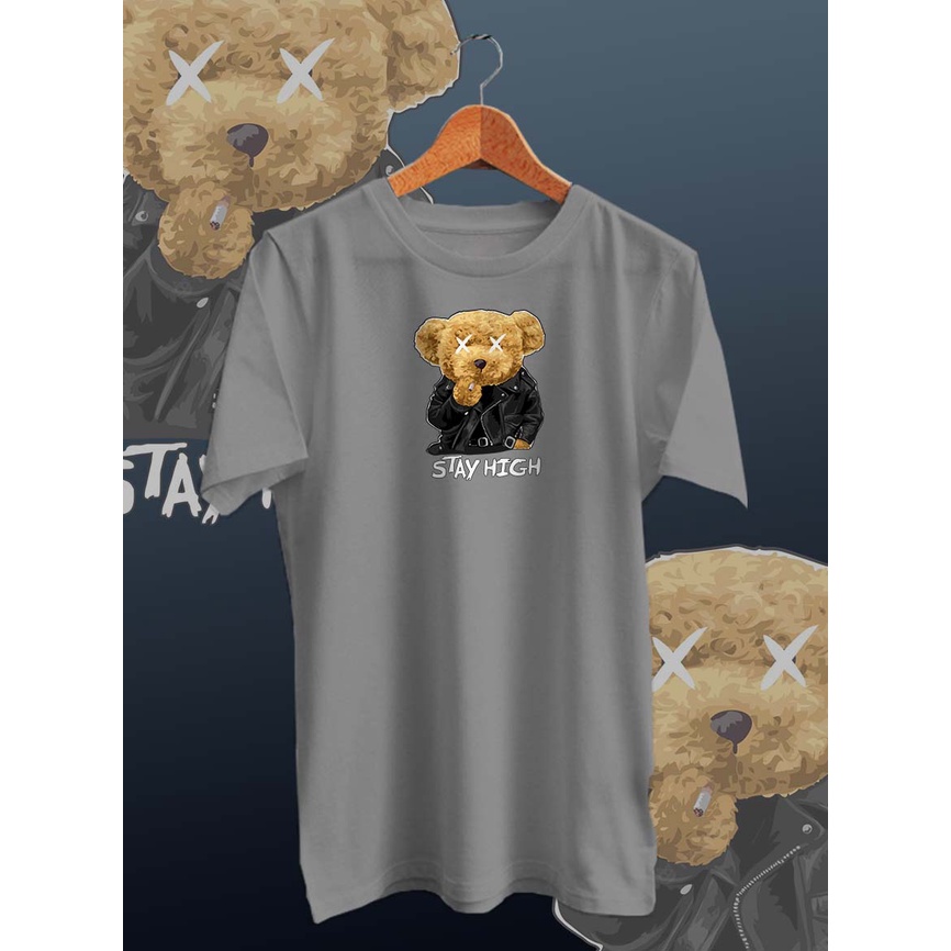 BAJU KAOS DISTRO PRIA BEAR GO TOGETHER /KAOS PRIA/KAOS DISTRO/KAOS MURAH PRIA/UNISEX/COTTON COMBED 30s