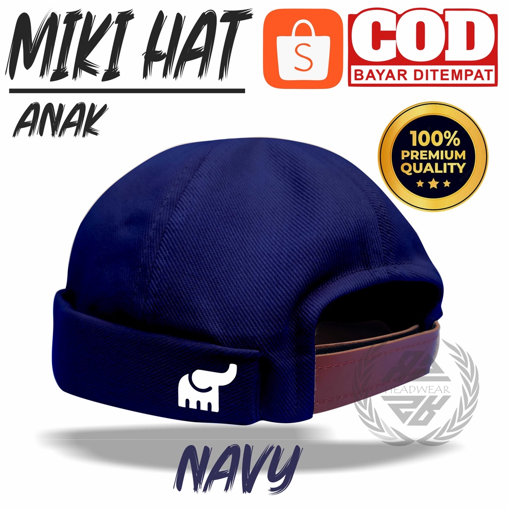 Miki Hat Anak Laki Laki 3 Tahun Keatas Topi Miki Hat Premium Original Logo Gajah