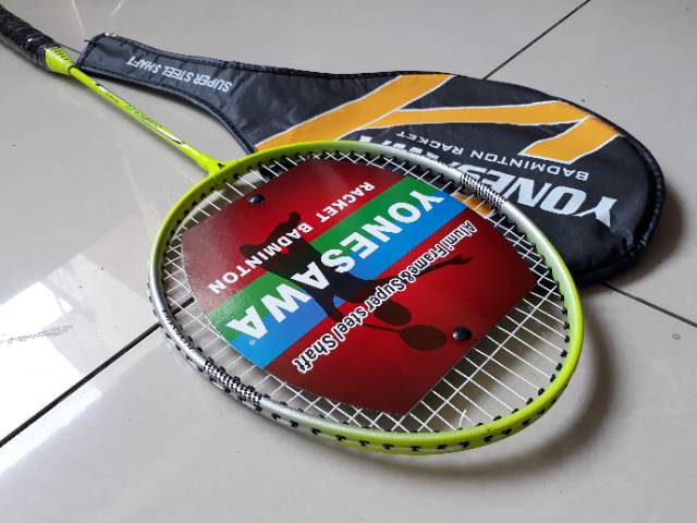 raket badminton - bulutangkis racket pemula - termasuk senar &amp; tas