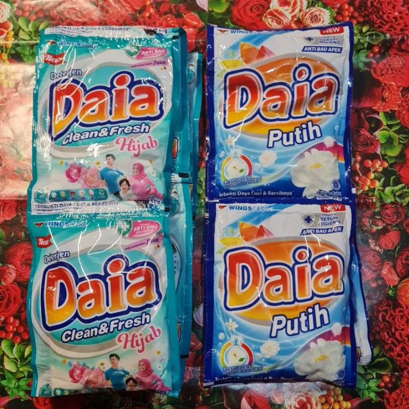 WINGS CARE | DAIA 1000 Deterjen Bubuk Sachet [ Renteng 6x46g ]