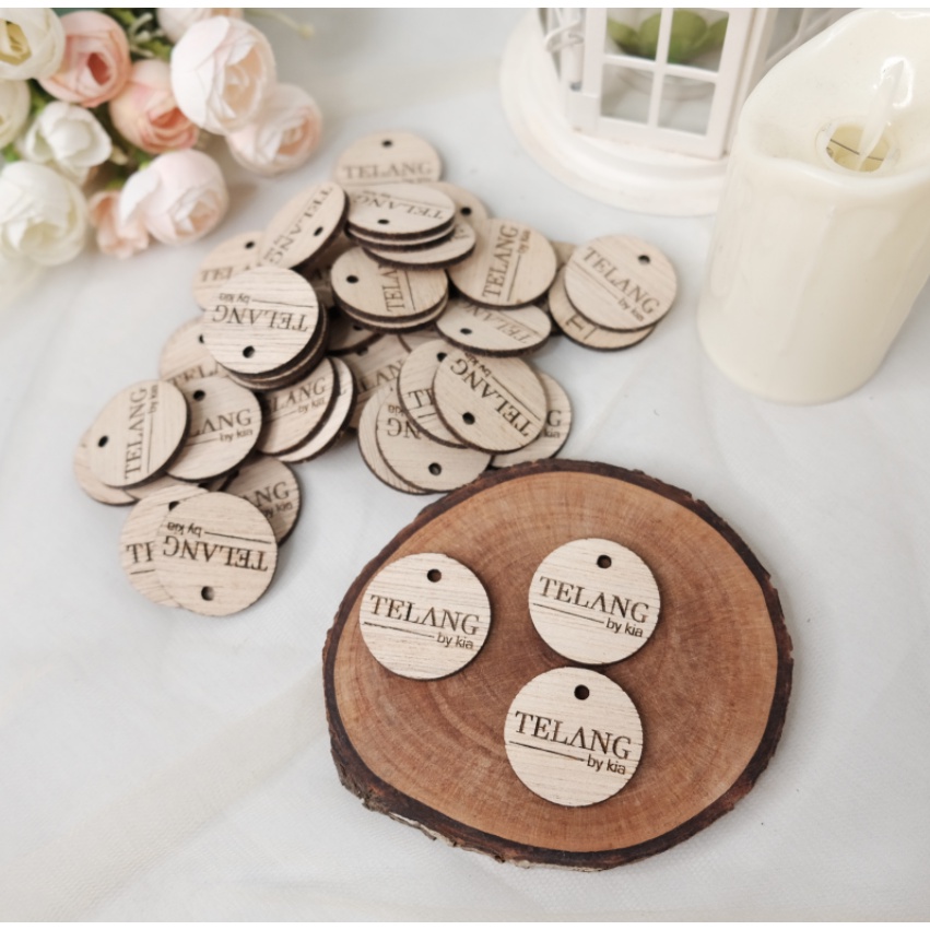 Wooden Custom Logo Hang Tag