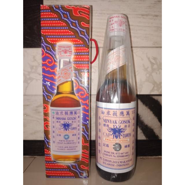 Minyak gosok tawon asli Makassar tutup Putih