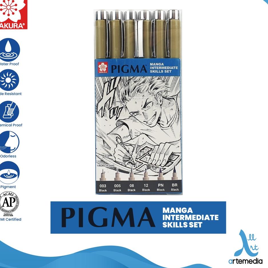 

Drawing Pen Sakura Pigma Micron Manga Basic & Intermediate Set Pulpen Gambar Hot Sale