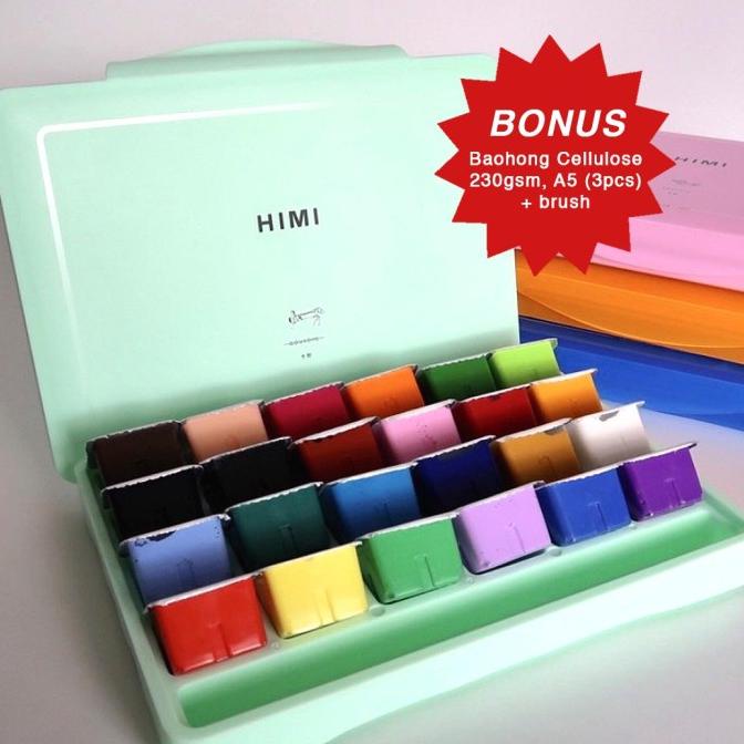 

[COD] HIMI MIYA Gouache 24 colour DISKON Kode 908