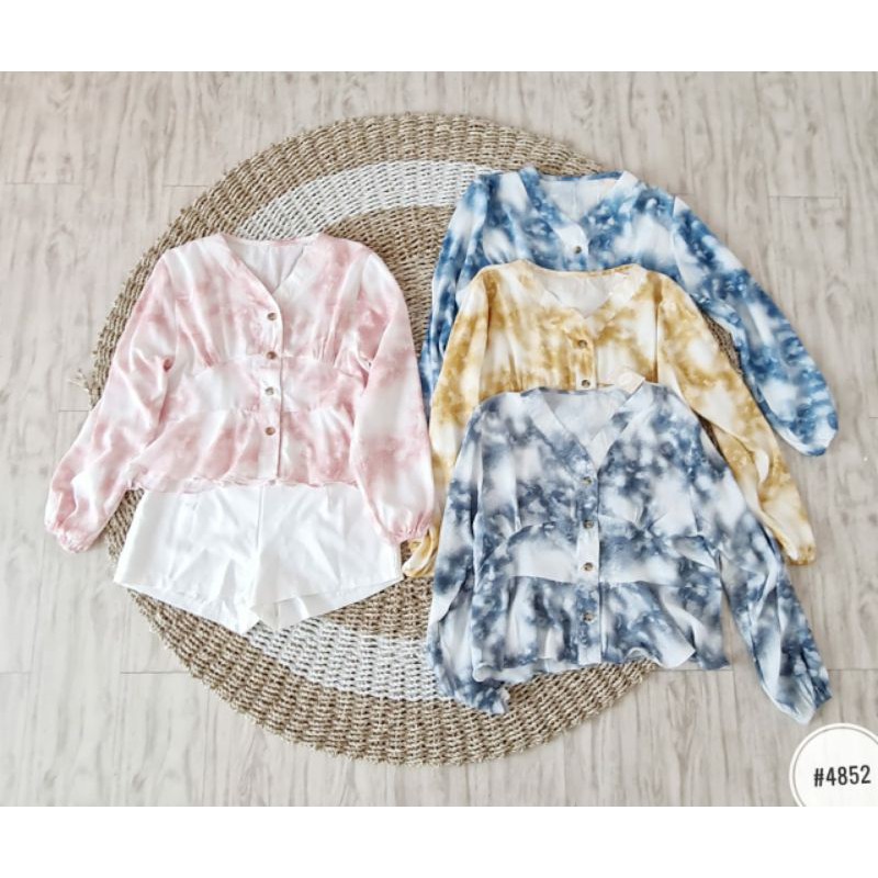 ADYA TIE DYE CROP TOP BAJU ATASAN WANITA MUSLIMAH
