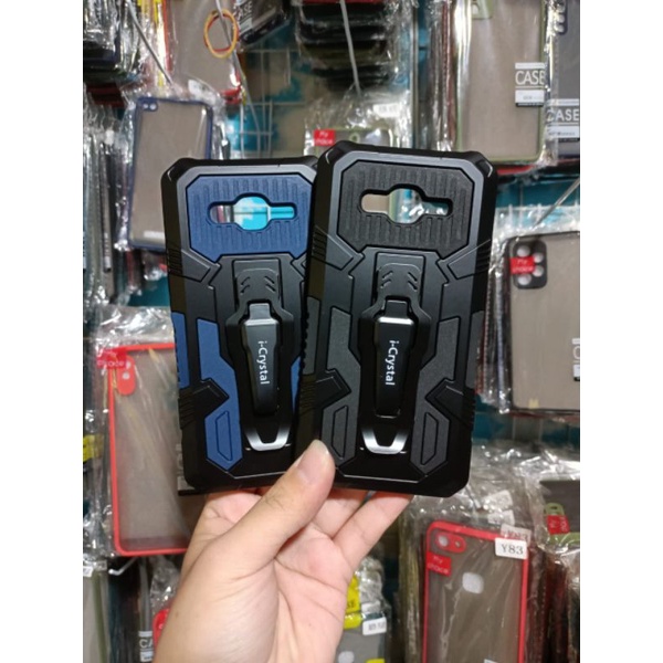 SAMSUNG J2 PRIME Robot Silikon Ring Standing Cover Casing HP Hardcase