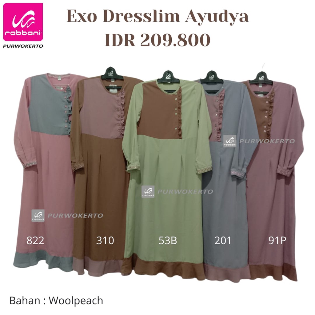 EXO DRESSLIM AYUDYA RABBANI / GAMIS TERBARU RABBANI EXO AYUDYA