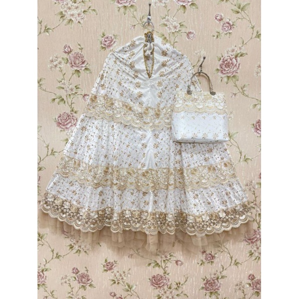 SUTRA PARIS SEROJA PREMIUM/SEROJA MEWAH/MUKENAH DEWASA/MUKENAH JUMBO/MUKENAH TERBARU/COD