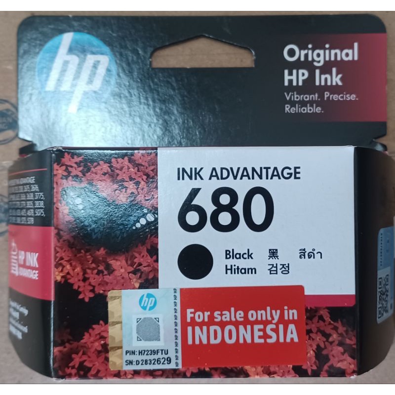 Jual Tinta Printer Hp Black Original Shopee Indonesia