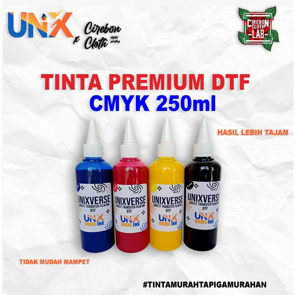 Tinta DTF Premium Unixe Ink Khusus DTF 250ml CMYK