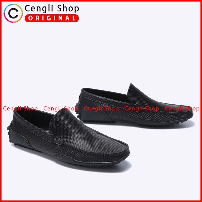 SEPATU PANSUS KULIT EVERBEST PRIA ORIGINAL LOAFER BRANDED HITAM EM49