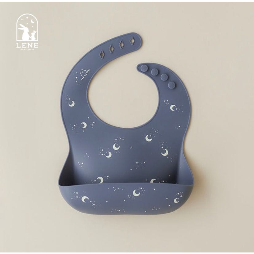 Mellow Silicone Bib Celemek Baby Import - Luna