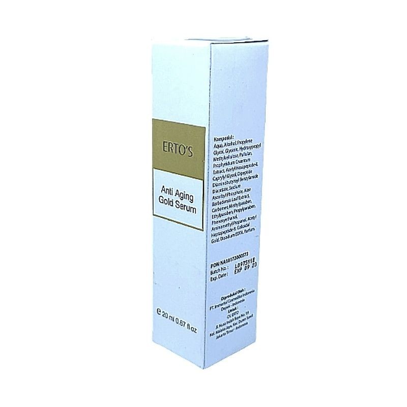 Ertos Anti Flek dan Penuaan Dini Kerutan ERTO'S Anti Aging Gold Serum Original BPOM