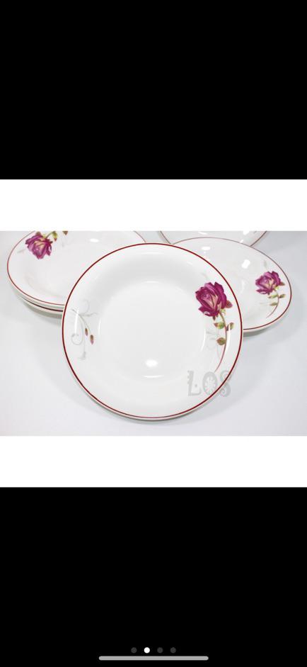 Piring Makan Keramik HW OMEGA ROSEWOOD 9 25 inch 00320 Piring Makan Keramik HW OMEGA ROSEWOOD 9 25 inch 00320