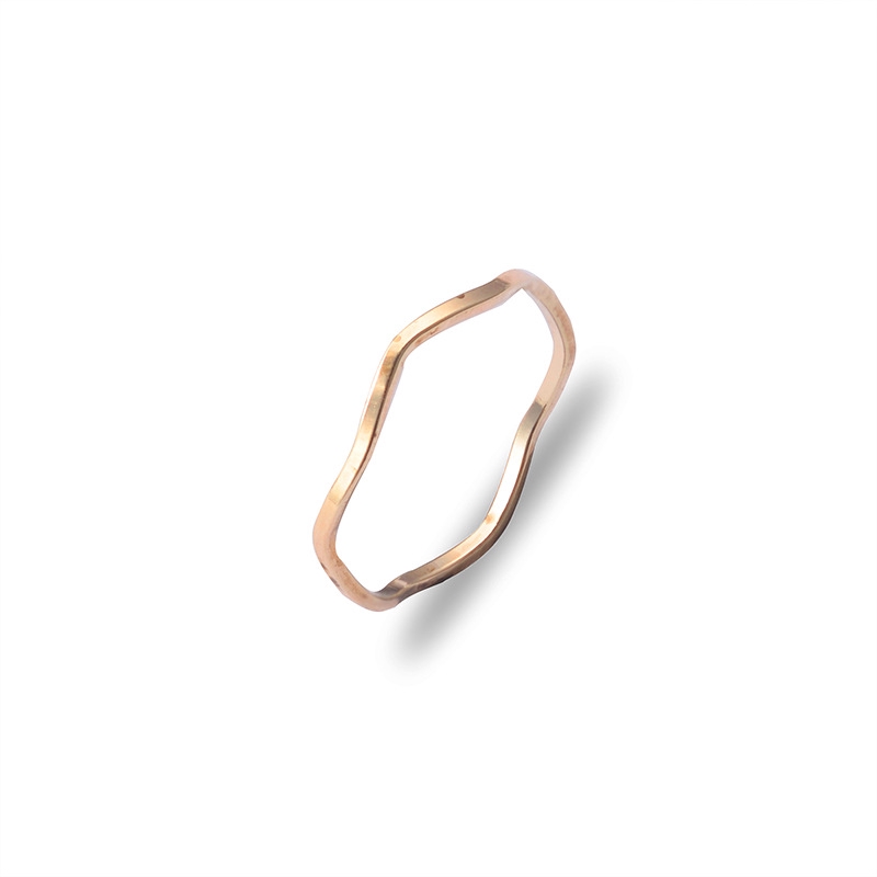 Perhiasan situs web resmi Korea, cincin gelombang mode, cincin pribadi, cincin temperamen grosir