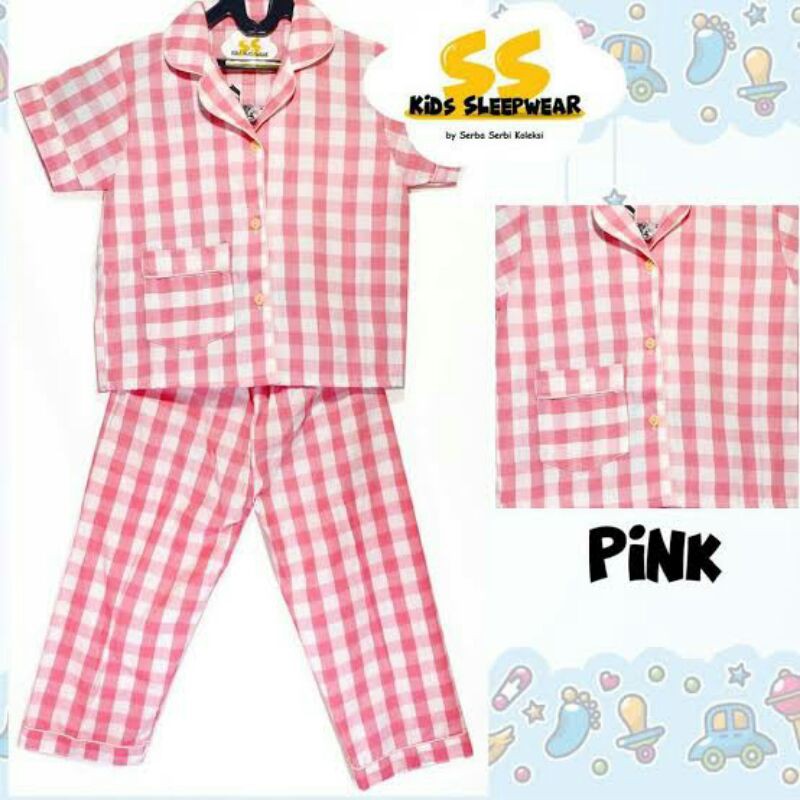 Piyama CP katun anak BOOMING KIDS