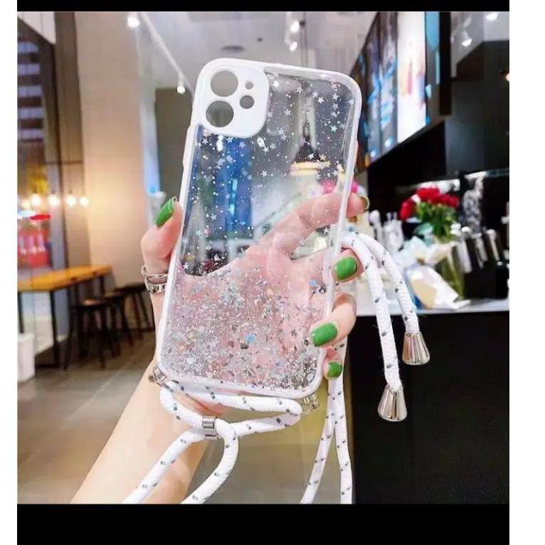 Terbaru.. 0500 VVV case slingcase gliter samsung A31 A11 M11 A51 A50 A30s A50s A21s A70 sling case l