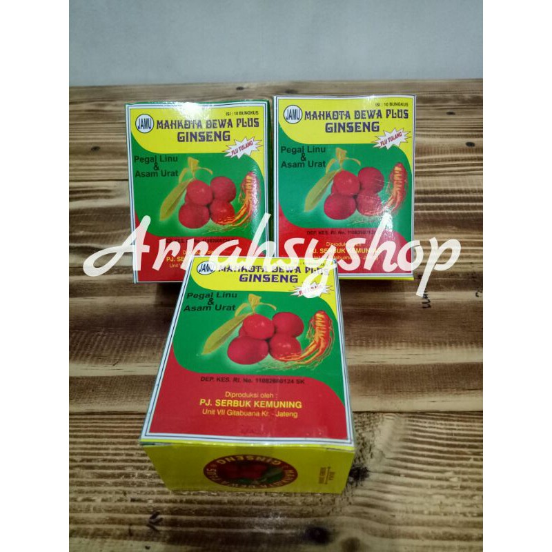 

MAHKOTA DEWA GINSENG JAMU