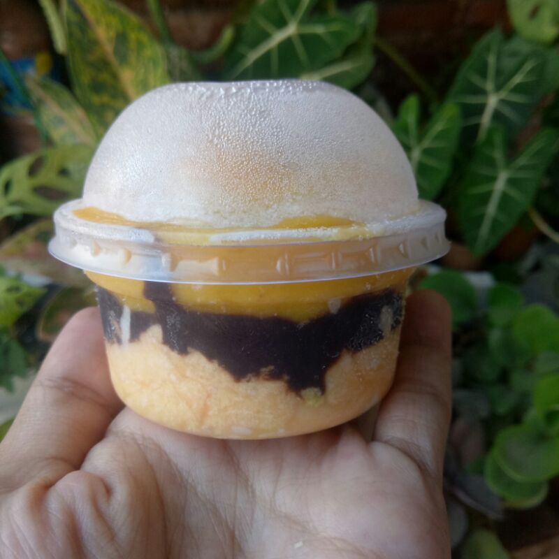 Cup Mika Puding 20pcs - Dessert - Cup Ice Crea -  Cup Dome Plus tutup