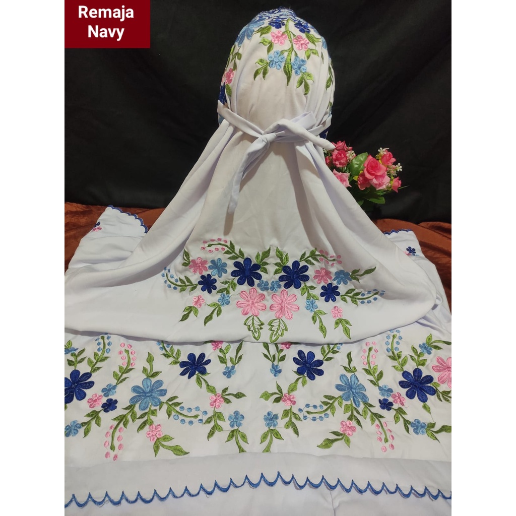 Mukena Remaja Lajur/Mukena Bordir Remaja lajur/Mukena santri/Mukena Tarawih /Mukena THR/ Mukena Katu