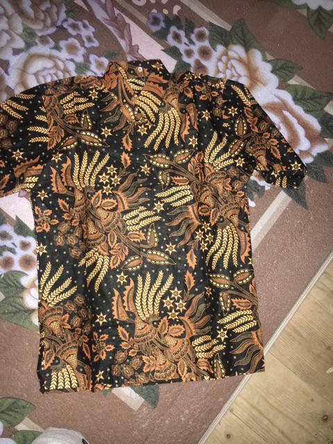 Bswart Batik Hrb026 Kenongo Hem Pendek Padi Pekalongan M L Xl Batik Pria Murah Modern Grosir