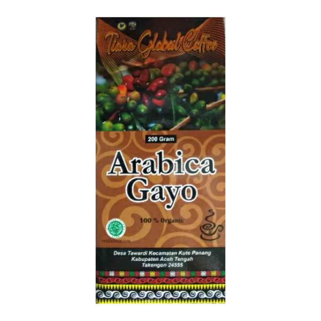 

Arabica gayo 200gr (Tiara Global Coffee)