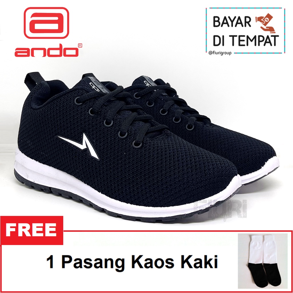 FIURI - ANDO ORIGINAL - SIP 32 33-40 HITAM PUTIH - SEPATU SNEAKERS SPORT KANVAS SOL KARET WANITA PRIA - SEPATU KETS TRENDY ANAK PEREMPUAN LAKI-LAKI - SEPATU OLAHRAGA LARI FITNES SENAM KERJA KULIAH SEKOLAH SD SMP SMA BERTALI CEWEK COWOK MURAH PROMO DISKON