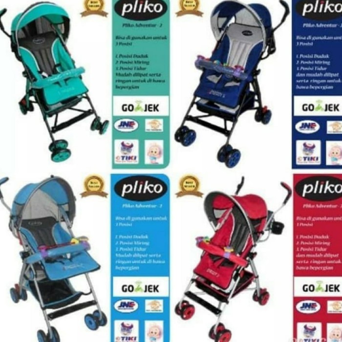 stroller STROLLER PLIKO ADVENTURE 108 SERI 2 STROLER KERETA DORONG BAYI MURAH (B7F0) micro trike ana