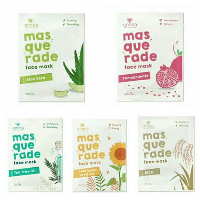 Emina masquerade face mask / masker emina